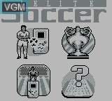 Image du menu du jeu Elite Soccer sur Nintendo Game Boy