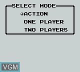 Image du menu du jeu Fighting Simulator - 2-in-1 Flying Warriors sur Nintendo Game Boy