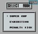Image du menu du jeu Goal! sur Nintendo Game Boy
