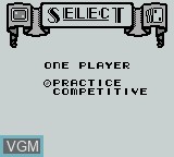 Image du menu du jeu High Stakes Gambling sur Nintendo Game Boy