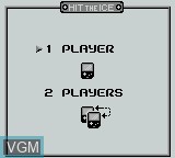 Image du menu du jeu Hit the Ice sur Nintendo Game Boy