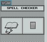 Image du menu du jeu InfoGenius Productivity Pak - Spell Checker and Calculator sur Nintendo Game Boy