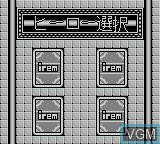 Image du menu du jeu Shuyaku Sentai Irem Fighter sur Nintendo Game Boy