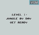 Image du menu du jeu Jungle Book, The sur Nintendo Game Boy