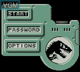 Image du menu du jeu Lost World, The - Jurassic Park sur Nintendo Game Boy