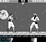 Image in-game du jeu Mortal Kombat sur Nintendo Game Boy