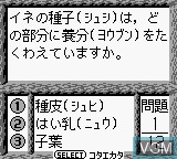 Image in-game du jeu Shikakui Atama o Maru Kusuru - Rika Battle-Hen sur Nintendo Game Boy
