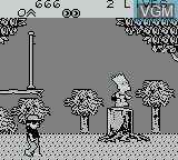 Image in-game du jeu Bart Simpson's Escape From Camp Deadly sur Nintendo Game Boy