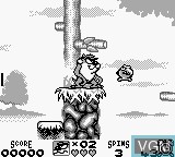 Image in-game du jeu Taz-Mania sur Nintendo Game Boy