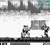Image in-game du jeu Teenage Mutant Hero Turtles - Fall of the Foot Clan sur Nintendo Game Boy