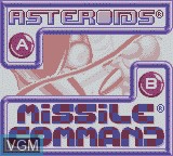 Image in-game du jeu Arcade Classic No. 1 - Asteroids / Missile Command sur Nintendo Game Boy