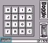 Image in-game du jeu Boggle Plus sur Nintendo Game Boy