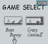 Image in-game du jeu Bugs Bunny Collection sur Nintendo Game Boy