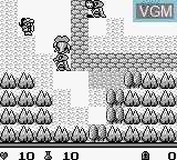 Image in-game du jeu Dragon Slayer Gaiden - Nemuri no Oukan sur Nintendo Game Boy