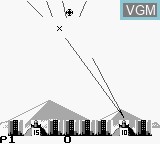 Image in-game du jeu Missile Command sur Nintendo Game Boy