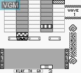 Image in-game du jeu Klax sur Nintendo Game Boy