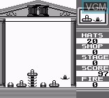 Image in-game du jeu Hatris sur Nintendo Game Boy