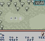 Image in-game du jeu PGA European Tour sur Nintendo Game Boy
