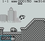 Image in-game du jeu Banishing Racer sur Nintendo Game Boy