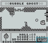 Image in-game du jeu Bubble Ghost sur Nintendo Game Boy