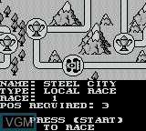 Image in-game du jeu Dirty Racing sur Nintendo Game Boy