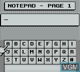 Image in-game du jeu InfoGenius Productivity Pak - Personal Organizer and Phone Book sur Nintendo Game Boy