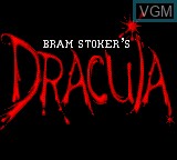 Image de l'ecran titre du jeu Bram Stoker's Dracula sur Sega Game Gear