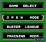 Image du menu du jeu Buster Ball sur Sega Game Gear