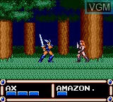 Image in-game du jeu Ax Battler - A Legend of Golden Axe sur Sega Game Gear