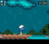 Image in-game du jeu Smurfs Travel the World, The sur Sega Game Gear