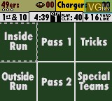 Image in-game du jeu NFL Quarterback Club 96 sur Sega Game Gear