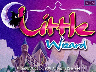 Image de l'ecran titre du jeu Little Wizard sur GamePark Holdings Game Park 32