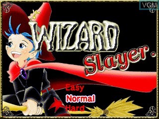 Image de l'ecran titre du jeu Wizard Slayer sur GamePark Holdings Game Park 32