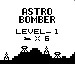 Image de l'ecran titre du jeu Astro Bomber sur Epoch Game Pocket Comp.