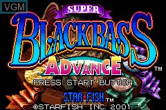 Image de l'ecran titre du jeu Super Black Bass Advance sur Nintendo GameBoy Advance