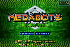 Image de l'ecran titre du jeu Medabots - Metabee sur Nintendo GameBoy Advance