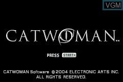 Image de l'ecran titre du jeu Catwoman sur Nintendo GameBoy Advance