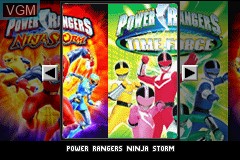 Image de l'ecran titre du jeu 2 Games in 1 - Power Rangers - Time Force + Power Rangers - Ninja Storm sur Nintendo GameBoy Advance