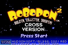 Image de l'ecran titre du jeu Robopon 2 - Cross Version sur Nintendo GameBoy Advance