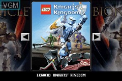 Image de l'ecran titre du jeu 2 Games in 1 - LEGO Knights' Kingdom + LEGO Bionicle sur Nintendo GameBoy Advance