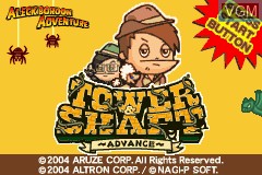 Image de l'ecran titre du jeu Aleck Bordon Adventure - Tower & Shaft Advance sur Nintendo GameBoy Advance