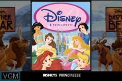 Image de l'ecran titre du jeu 2 Games in 1 - Disney Principesse + Koda, Fratello Orso sur Nintendo GameBoy Advance