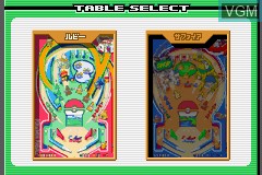Image du menu du jeu Pokemon Pinball - Ruby & Sapphire sur Nintendo GameBoy Advance