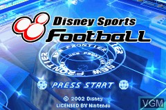 Image du menu du jeu 2 Disney Games - Disney Sports Skateboarding + Disney Sports Football sur Nintendo GameBoy Advance