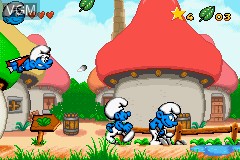 Image in-game du jeu Revenge of the Smurfs, The sur Nintendo GameBoy Advance