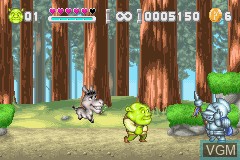 Image in-game du jeu Shrek - Hassle at the Castle sur Nintendo GameBoy Advance