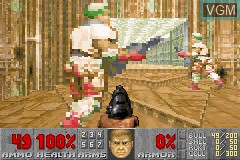 Image in-game du jeu DOOM II sur Nintendo GameBoy Advance