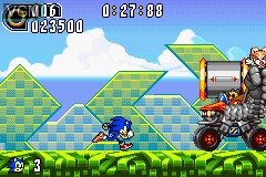 Image in-game du jeu Sonic Advance 2 sur Nintendo GameBoy Advance