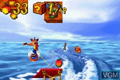 Image in-game du jeu Crash Bandicoot 2 - N-Tranced sur Nintendo GameBoy Advance