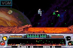 Image in-game du jeu Super Dropzone - Intergalactic Rescue Mission sur Nintendo GameBoy Advance
